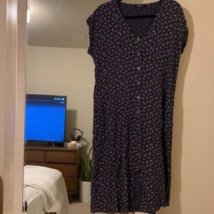 Madewell floral blue dress